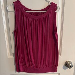 LOFT Fuchsia Sleeveless Tank Top